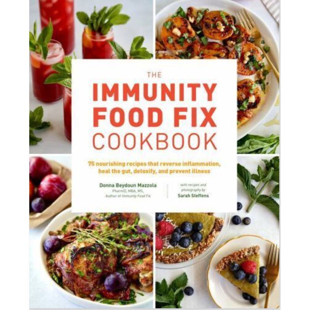 The Immunity Food Fix Cookbook Paperback Donna Beydoun Mazzola Heal the Gut Book